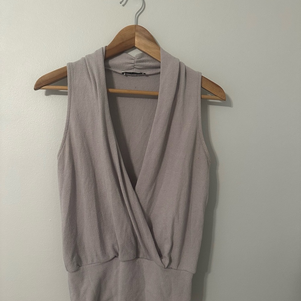 South Moon Under Purple Cowl Neck Halter  Blouse going out top